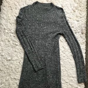 mock neck sweater dress